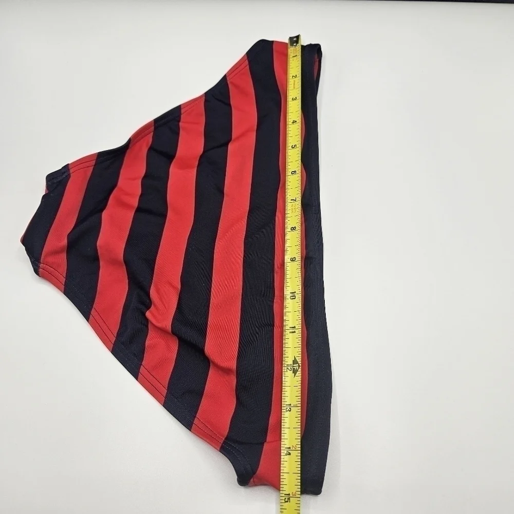 NWT DKNY swim iconic Striped bikini bottom only size medium